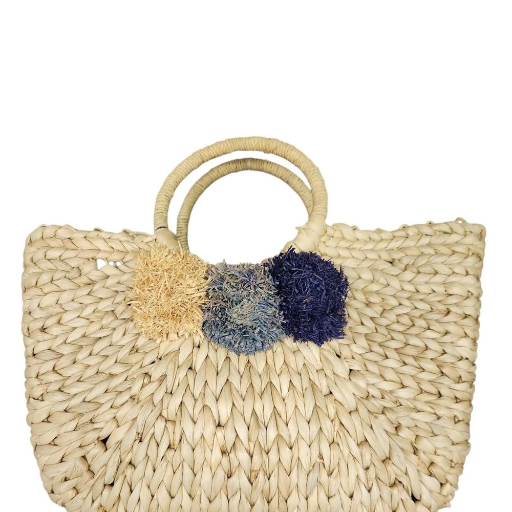 Boho Straw Beach Tote Bag Coastal Summer Anthropologie